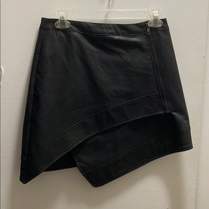 Black Leather Skirt - Wild Honey